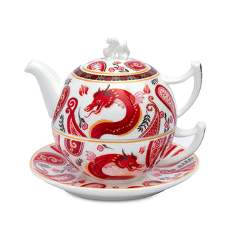 Tea-for-one "Zora", 0,5l/0,25l, 4tlg., Fine Bone China