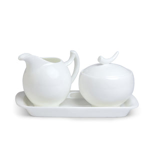 Milch- und  Zuckertopf  "Epsilon", Bone China, Lieferung ohne Tablett.