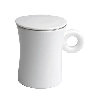 Kräuterteetasse mit Edelstahlsieb "Leia", 0,3 l, 3tlg., Bone China