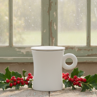 Kräuterteetasse mit Edelstahlsieb "Leia", 0,3 l, 3tlg., Bone China