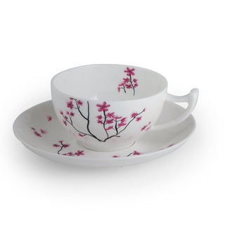 Tasse & Untere "Cherry Blossom", 0,1 l, Bone China