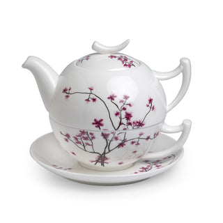 Tea-for-one "Cherry Blossom", 4 tlg,  Bone China
