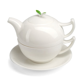 Tea-for-one "Tea Time". Bone China 4 tlg.