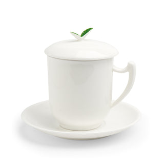 Kräuterteetasse "Tea Time" mit Filter, 0,35 l, 4tlg, Bone China