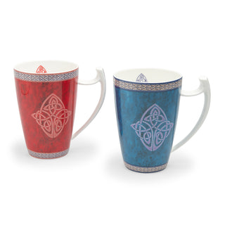 Mega Becher "Celtic", 0,5 l, blau, Bone China