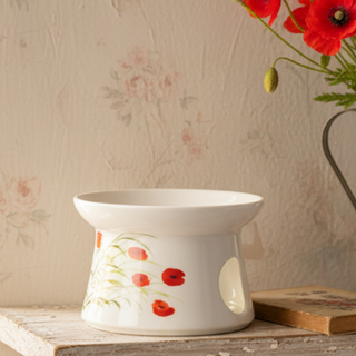Stövchen "Caprice", H. 8cm / Ø 12 cm,  Bone China
