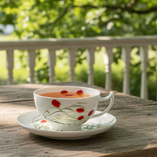 Tasse und Untere "Caprice", 0,18 l, Bone China