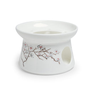 Stövchen "White Cherry", H. 8 cm / Ø 12 cm,  Bone China