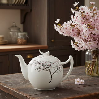 Teekanne "White Cherry", 2,0 l, Bone China