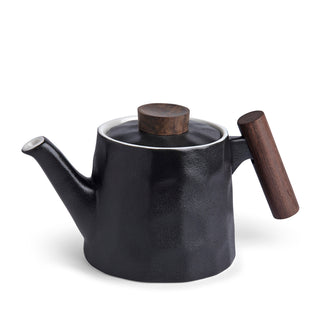 Teekanne "Negrette" mit Holzgriff, 0,5 l, Porzellan