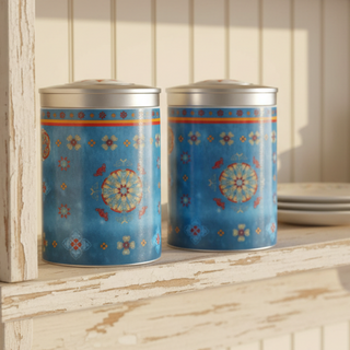 Teedose "Agadir" mit Aromadeckel, für 100 g, Porzellan
