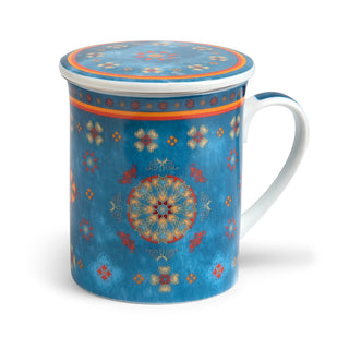 Kräuterteetasse "Agadir" mit Deckel und Edelstahlsieb, 0,3 l, im Geschenkkarton