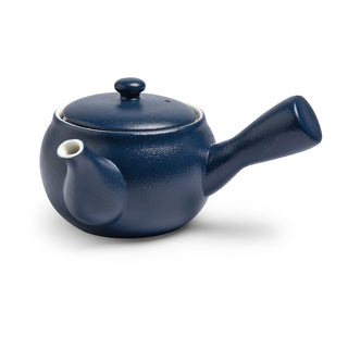 Einhand Teekanne "Yono" mit Filter, blau,  Porzellan, 0,4 l