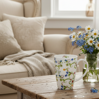 Mega Becher "Fleurette", 0,5 l, Bone China